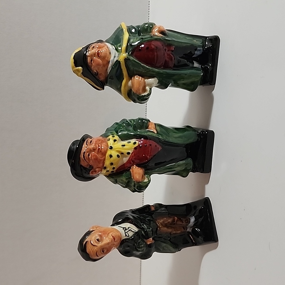Doulton England Bumble, Stiggins, and Tony Weller Figurines